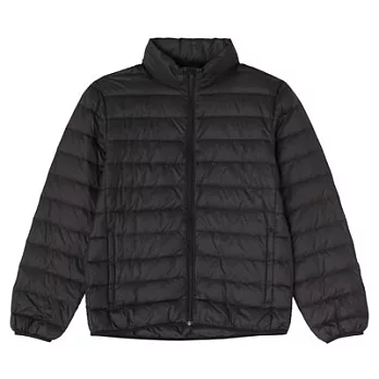 [MUJI 無印良品]男輕量法國羽絨可攜式外套L黑色