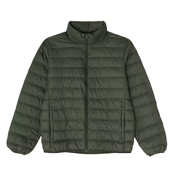 [MUJI 無印良品]男輕量法國羽絨可攜式外套M深綠