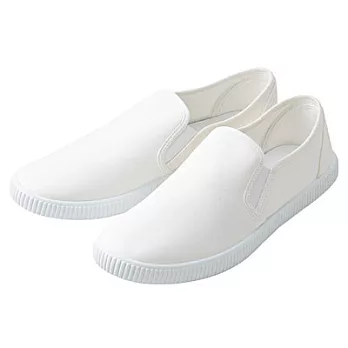 [MUJI 無印良品]有機棉基本便鞋26.5~27.0cm柔白