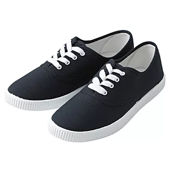 [MUJI 無印良品]有機棉休閒鞋22.5~23.0cm暗藍