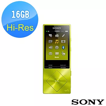 SONY Walkman NW-A25 高解析音樂播放器 16GB(黃色)