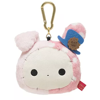 San-X 魔幻馬戲團愛麗絲夢遊仙境系列毛絨票夾零錢包 。團長兔