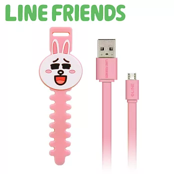 LINE FRIENDS 數位傳輸充電線 USB 2.0-兔兔 (LN-CB01PK)