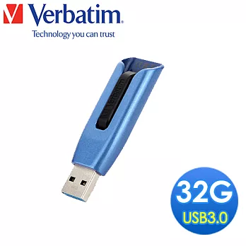 Verbatim 威寶 V3 MAX 32GB USB3.0 高速隨身碟(藍黑)