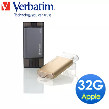 Verbatim 32GB LIGHTNING OTG 256位加密碼保護雙介面隨身碟 金