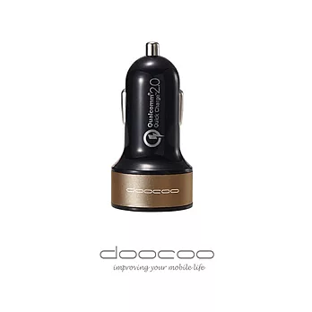 doocoo iCharger VI QC2.0 車用高速充電器(快速充電專用)金色