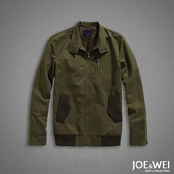 【JOE & WEI】合身版立領短夾克(2色)-M-XLM綠
