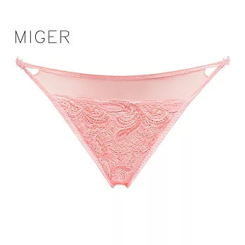 [MIGER密格內衣]精選側邊細帶蕾絲低腰三角內褲-a108-台灣製-FREE柑色