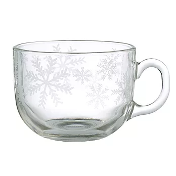 [星巴克]耶誕雪花把手玻璃杯