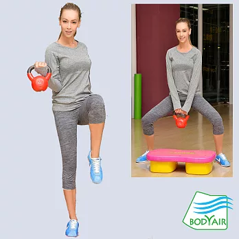 【BODYAIR】高彈力速乾運動瑜珈七分褲L低調灰