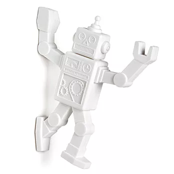 機器人磁性掛鉤-白