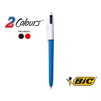 BIC 2 COLOURS 0.7基本款 雙色筆 藍 (2入)
