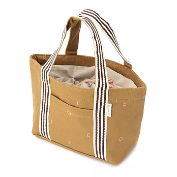 【Afternoon Tea】ATLOGO刺繡保冷便當袋（米色）