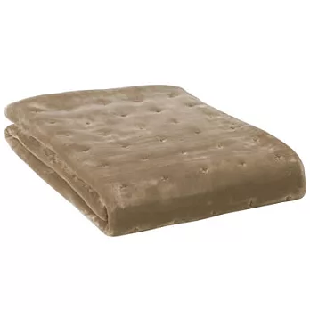 [MUJI無印良品]暖纖毛厚手毛毯墊/S單人/米色