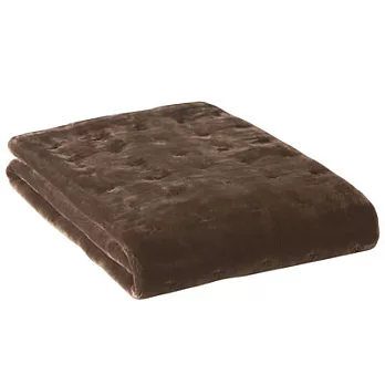 [MUJI無印良品]暖纖毛厚手毛毯墊/S單人/棕色