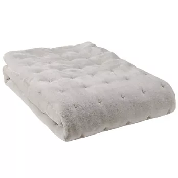 [MUJI無印良品]暖纖毛厚手毛毯墊/S單人/淺灰