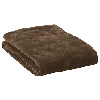 [MUJI無印良品]暖纖毛吸濕發熱二浴染毛毯墊/S單人/棕色