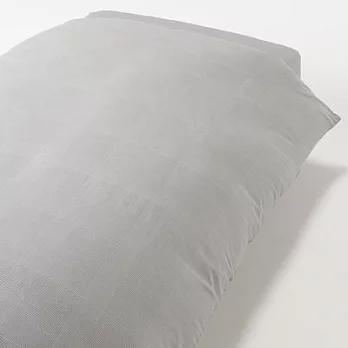 [MUJI無印良品]有機棉法蘭絨被套/SD單人加大/灰格紋