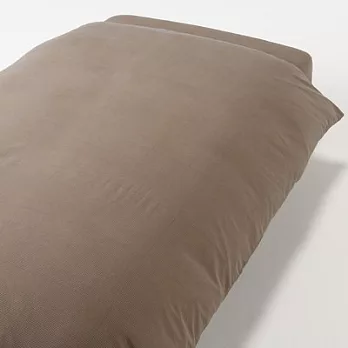 [MUJI無印良品]有機棉法蘭絨被套/Q雙人加大/米格紋