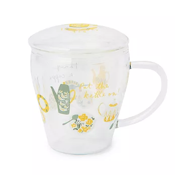【Afternoon Tea】秋日午茶耐熱玻璃馬克杯（黃色）