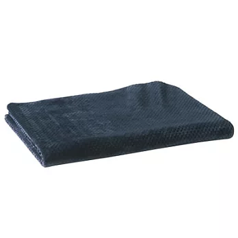 [MUJI無印良品]暖纖毛鹿子織毛毯/S單人/深藍