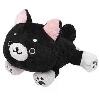 San-X 蠟筆柴犬狗狗朋友系列毛絨公仔。小黑柴犬