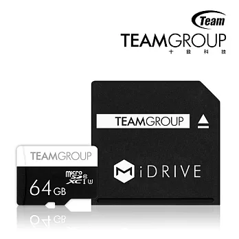 Team 十銓科技 64GB MiDRIVE U3 高階規格記憶卡(含MAC轉接卡)