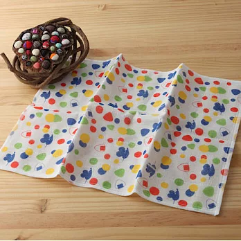 taoru 日本毛巾 奈良蚊帳生地_老鼠與飯糰 34*40cm