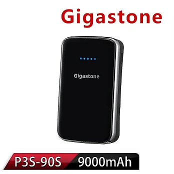 Gigastone P3S-90S 9000mAh 雙輸出行動電源-鏡面黑