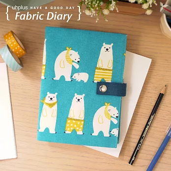 uhplus Fabric Diary 布手帳- 快樂小白熊