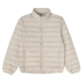 [MUJI無印良品]男輕量法國羽絨可攜式外套S象牙白