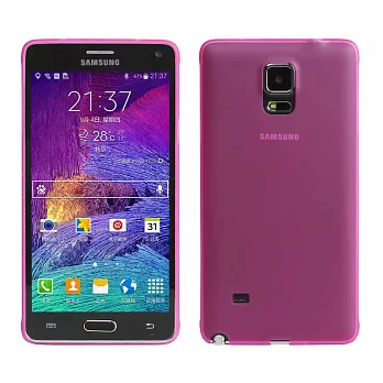 【BIEN】SAMSUNG Note 4 手感超薄包機硬質保護殼 (霧粉紅)