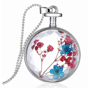 AmaZing 生如夏花-巧手工藝押花項鍊 (H036N)