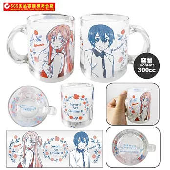 刀劍神域Ⅱ-玻璃杯(透明)B款(桐+亞)