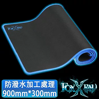 FOXXRAY 海獸迅狐防潑水電競鼠墊 FXR-PPS-07黑