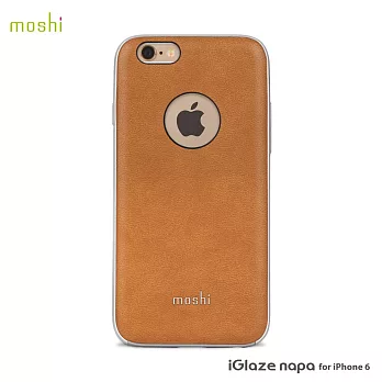Moshi iGlaze Napa for iPhone 6/6s 皮革雙料保護背殼皮革棕