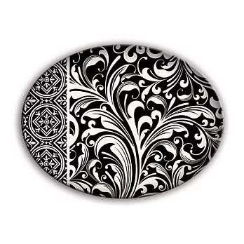 [蜜雪兒]酷帥黑白玻璃皂碟