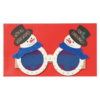 【MARK’S】2015聖誕節造型卡片_派對眼鏡(雪人)