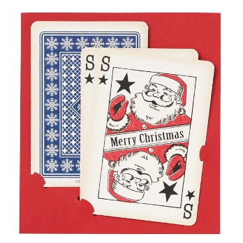 【MARK’S】2015聖誕節造型卡片_撲克牌三件組(海軍藍)