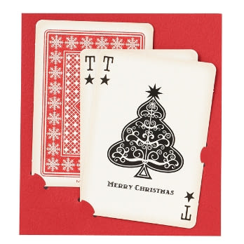 【MARK’S】2015聖誕節造型卡片_撲克牌三件組(紅)
