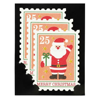 【MARK’S】2015聖誕節造型卡片_郵票三件組(聖誕老人)