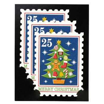 【MARK’S】2015聖誕節造型卡片_郵票三件組(聖誕樹)