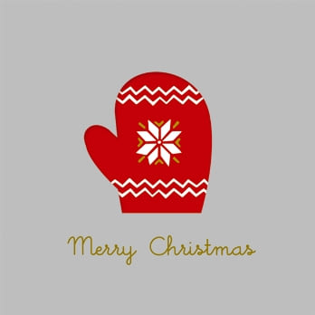 【MARK’S】2015聖誕節造型卡片_窗花信封(毛線手套)