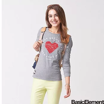 【BasicElement】女款柔棉聽見自已TM麻花灰