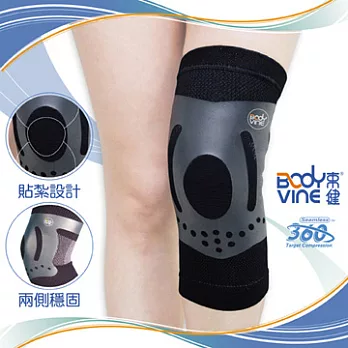 束健 護膝-彈性貼紮S黑S