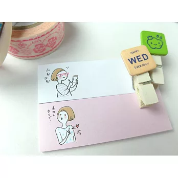 便條貼2P入--做筆記-粉紅