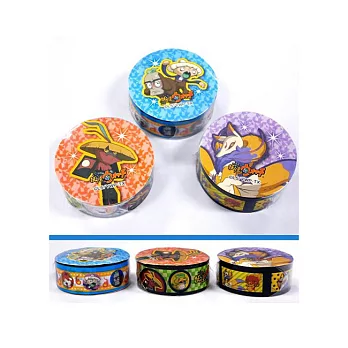 妖怪手錶三色紙膠帶(藍紅紫)