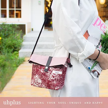 uhplus 微笑巧巧包- 簪花(紅)