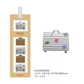 MIDORI PCM紙藝博物館 貼紙系列(旅行)-行李箱