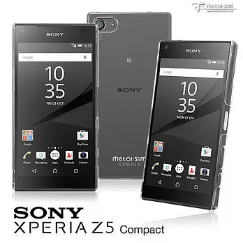 【Metal-slim】 Sony Xperia Z5 Compact 高抗刮透明系新型保護殼